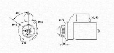 MAGNETI MARELLI 943251337010 -  Стартер